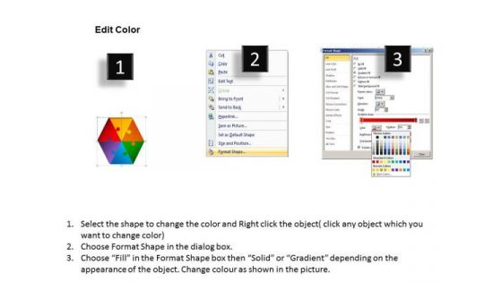Strategy Diagram 3d Hexagon Puzzle Process Mba Models And Frameworks