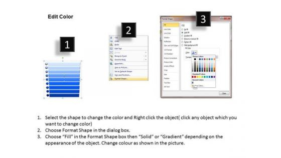 Strategy Diagram 3d List 9 Steps Sales Diagram