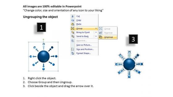 Strategy Diagram 3d List Circular Templates Consulting Diagram