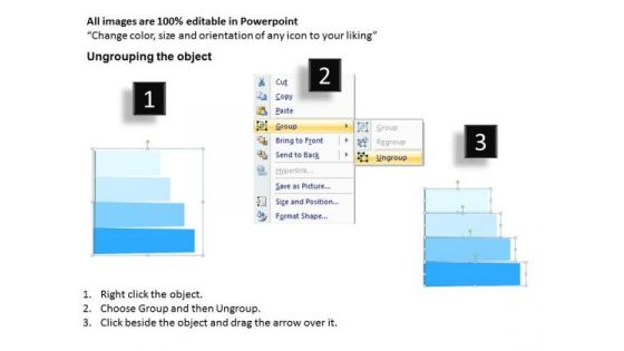 Strategy Diagram 3d List Diagram With 4 Stages Sales Diagram
