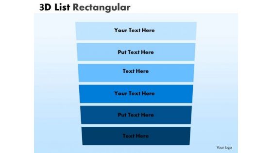 Strategy Diagram 3d List Rectangular Style Diagram Consulting Diagram Strategy Diagram 3d List Rectangular Style Diagram Consulting Diagram