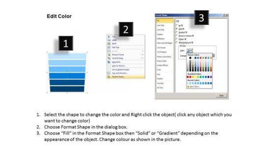 Strategy Diagram 3d List Rectangular Style Diagram Consulting Diagram