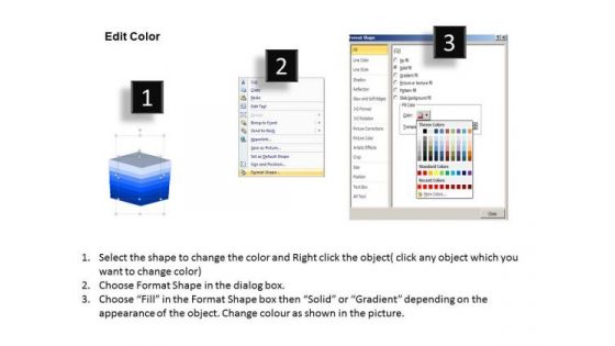 Strategy Diagram 3d Lists PowerPoint Slides And Ppt Marketing Diagram