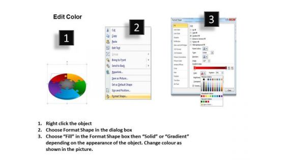 Strategy Diagram 3d Puzzle Process Diagram 5 Stages Sales Diagram