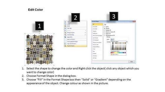Strategy Diagram 72 Pieces 8x9 Rectangular Jigsaw Puzzle Matrix Business Diagram