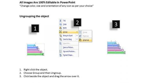 Strategy Diagram Alphabet Blocks With Textboxes Consulting Diagram