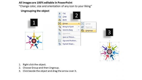 Strategy Diagram Arrange For A Target Business Framework Model