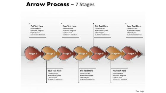 Strategy Diagram Arrow Process 7 Stages Sales Diagram