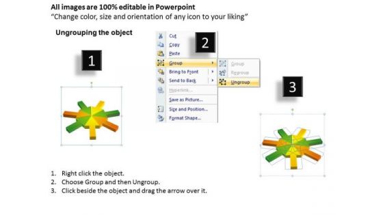 Strategy Diagram Arrows Pointing Inwards Chart 7 Stages Consulting Diagram