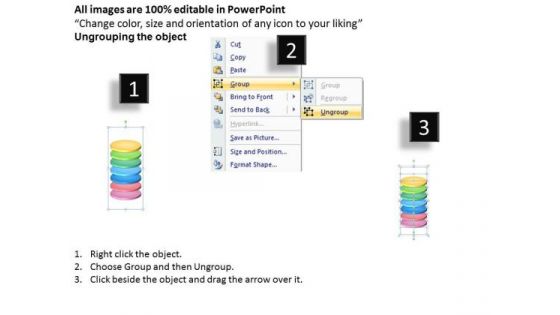 Strategy Diagram Business Vertical Process With 7 Stages Sales Diagram