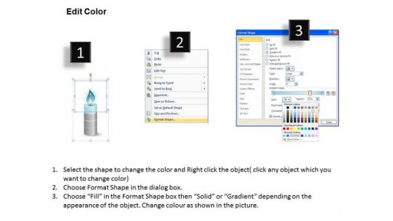 Strategy Diagram Candle Melting Diagram Style 2 Ppt Consulting Diagram