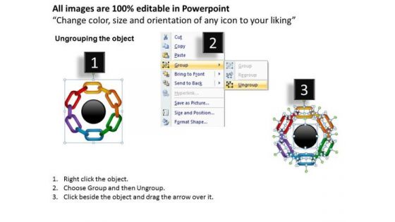 Strategy Diagram Circular Chain Flowchart Process Diagram 6 Stages Mba Models And Frameworks