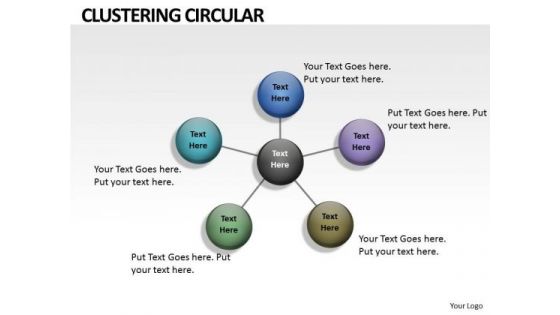 Strategy Diagram Circular Clustering Business Cycle Diagram