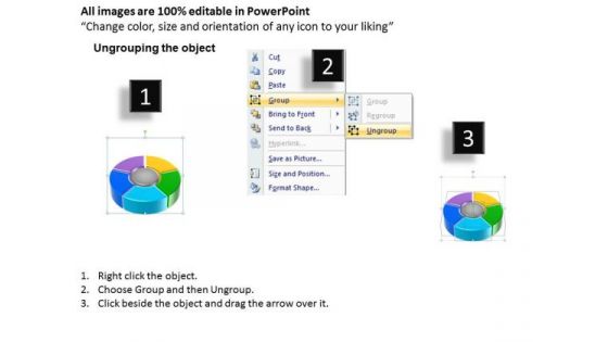 Strategy Diagram Donut Process Step Circular Templates Sales Diagram