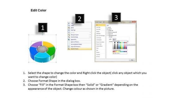 Strategy Diagram Donut Process Step Circular Templates Sales Diagram