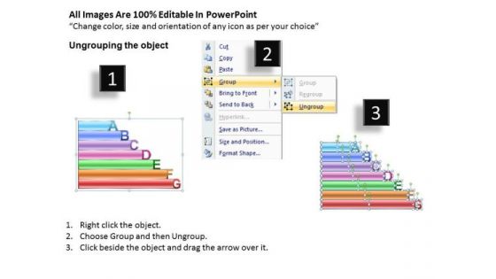 Strategy Diagram Fancy Letters Abcdefg With Textboxes Consulting Diagram