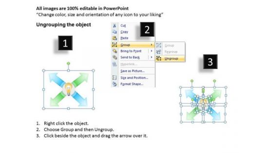 Strategy Diagram Hub And Spoke 4 Stages Business Diagram