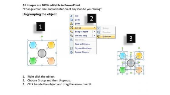 Strategy Diagram Hub And Spoke 4 Stages Sales Diagram