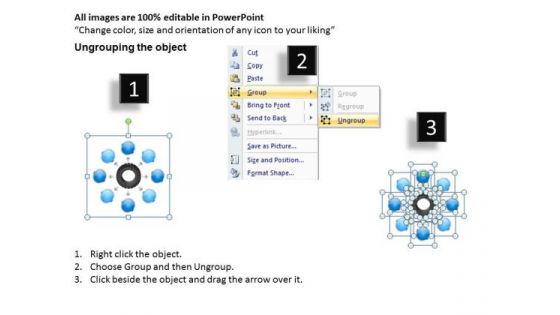 Strategy Diagram Hub And Spoke 8 Stages Consulting Diagram