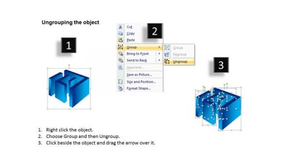 Strategy Diagram Labyrinth Rectangular Blue Modal Business Framework Model