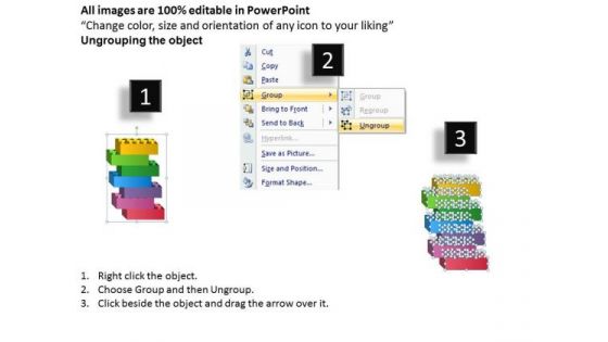 Strategy Diagram Lego Blocks Layered Process 7 Stages Marketing Diagram