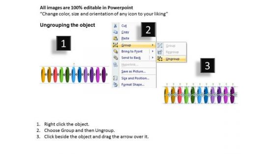 Strategy Diagram Linear Flow 11 Stages Sales Diagram