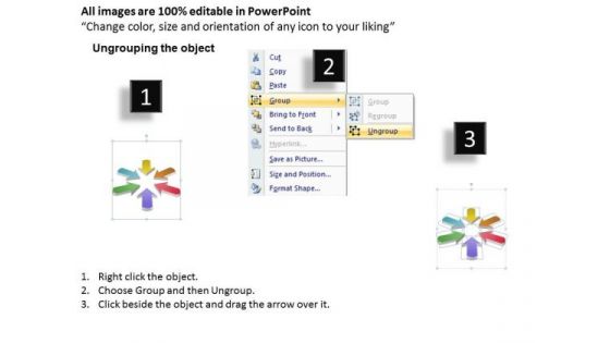 Strategy Diagram Many To One Arrow Process 5 Stages Consulting Diagram