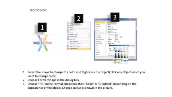 Strategy Diagram Many To One Arrow Process 6 Stages 12 Marketing Diagram