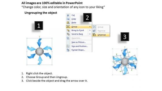Strategy Diagram Many To One Process 6 Step 4 Marketing Diagram