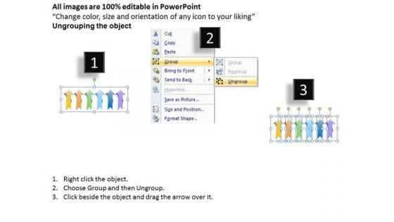 Strategy Diagram Parallel Up Arrow Process Business Diagram
