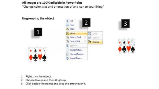 Strategy Diagram Playing Cards Business Cycle Diagram