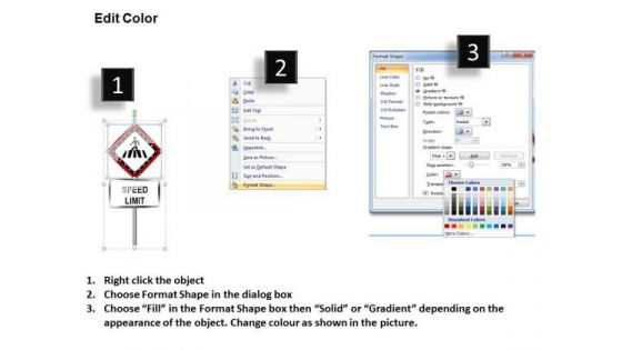 Strategy Diagram Traffic Direction Signs Business Finance Strategy Development