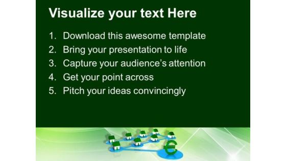 Strategy Houses Aligned To Reach Euro PowerPoint Templates Ppt Background For Slides 1112