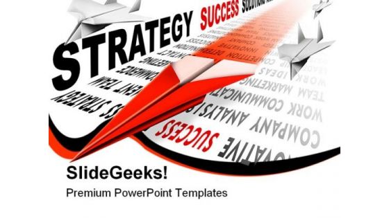 Strategy Paper Airplane Business PowerPoint Templates And PowerPoint Backgrounds 0911