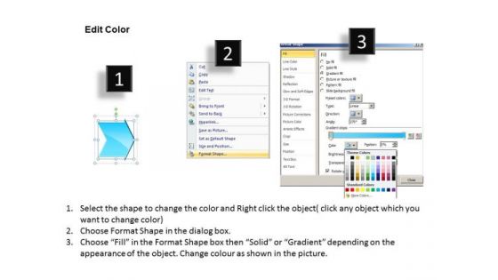 Strategy PowerPoint Template Arrow Process 6 Stages Time Management Graphic