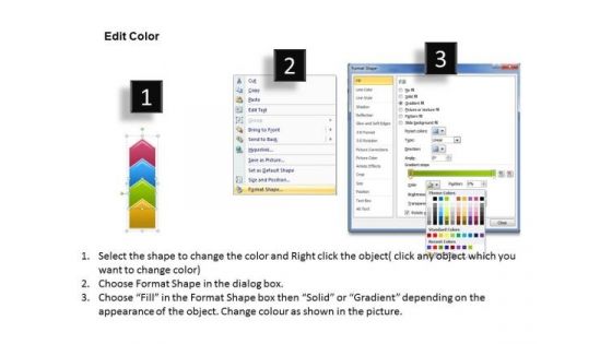 Strategy PowerPoint Template Arrow Steps 4 Stages Business Management Graphic