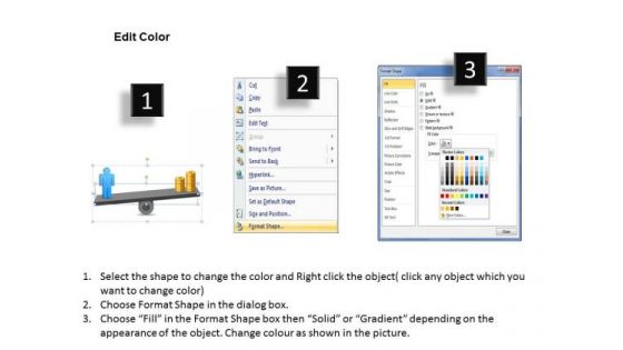 Strategy PowerPoint Template Compare And Contrast Leader Coins Ppt Slides
