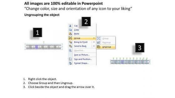 Strategy PowerPoint Template Linear Arrow 11 Stages Communication Skills Design