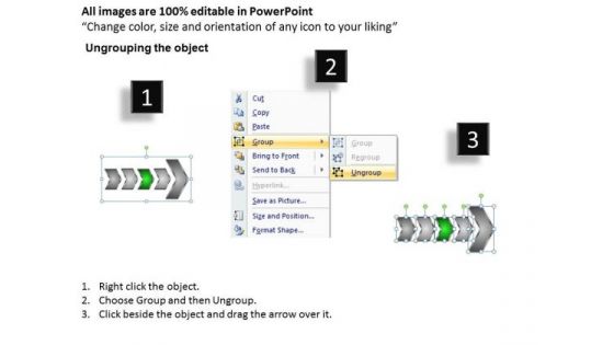 Strategy Ppt Background Ensuing Representation Of 4 Arrows PowerPoint Templates Image