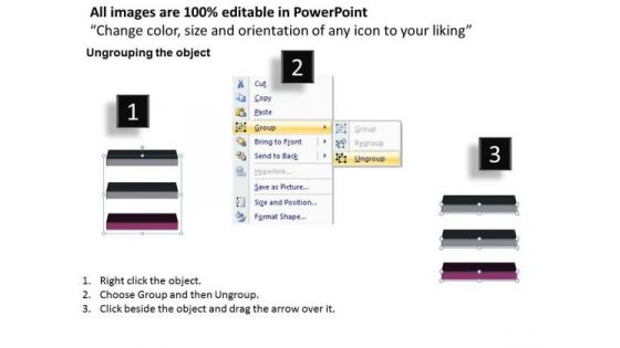 Strategy Ppt Background Linear Flow 3 Stages Business Communication PowerPoint 4 Graphic