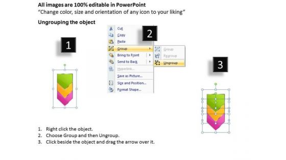 Strategy Ppt Background Vertical PowerPoint Template Arrow Steps Description 1 Graphic