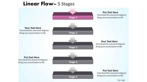 Strategy Ppt Template Hierarchical Model Of 5 Stages Communication Skills PowerPoint 2 Graphic