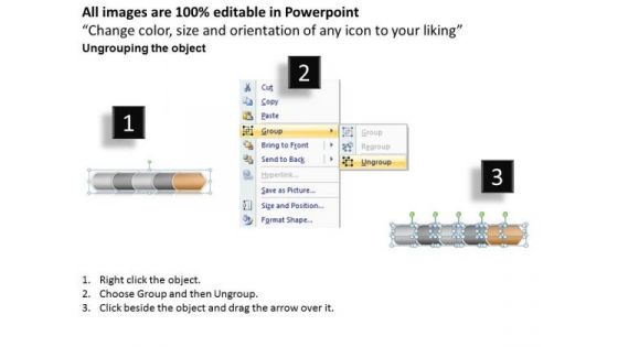 Strategy Ppt Theme Linear Arrow 5 State Diagram Business Plan PowerPoint 6 Graphic