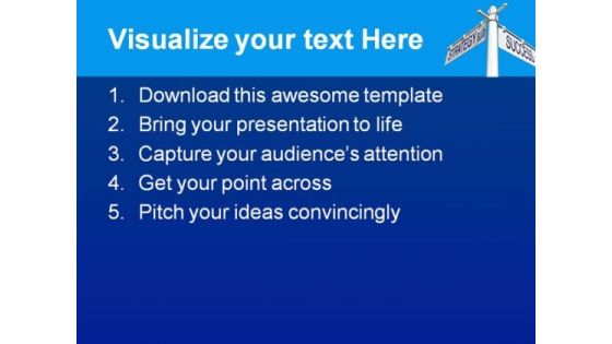 Strategy Success Business PowerPoint Template 0610