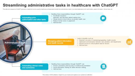 Streamlining Administrative Tasks In Healthcare With ChatGPT And Healthcare Innovation Enhancing AI SS V