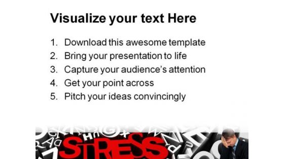 Stress Business PowerPoint Background And Template 1210