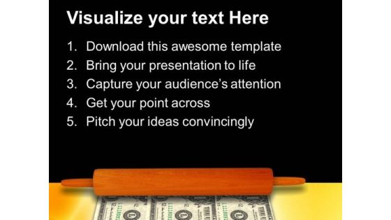 Stretching American Dollar Economy PowerPoint Templates And PowerPoint Themes 0912