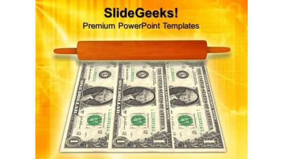 Stretching American Dollar Economy PowerPoint Templates And PowerPoint Themes 0912
