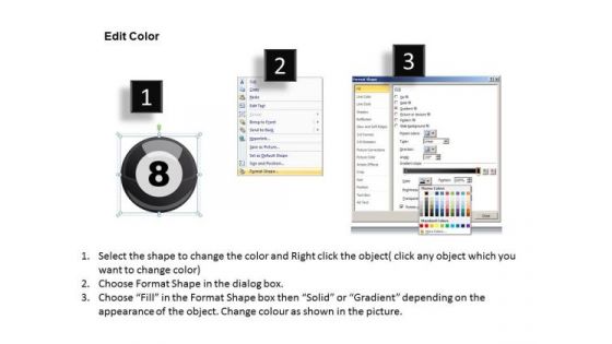 Stripe Billiard Balls PowerPoint Slides And Ppt Diagram Templates