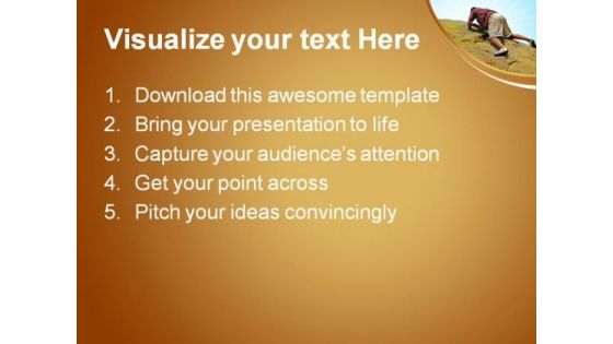 Striving Success PowerPoint Themes And PowerPoint Slides 0911